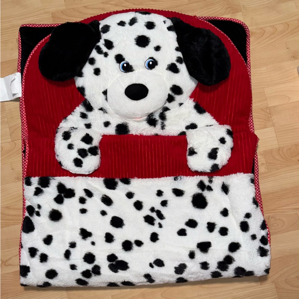 Hug Fun Dalmatian Slumber Sleeping Bag Plush Dog Zip Up Kids Sleeper 66x28 COZY!